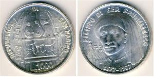 1000 Lira San Marino (301 - ) Silver 