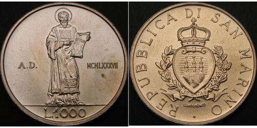 1000 Lira San Marino (301 - ) Silver 
