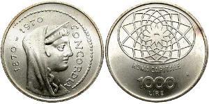 1000 Lira 意大利 銀 
