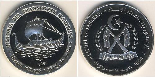 1000 Peseta Western Sahara (1976 - ) Argent 