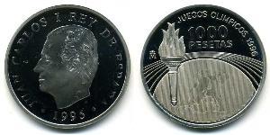 1000 Peseta Kingdom of Spain (1976 - ) Silver 