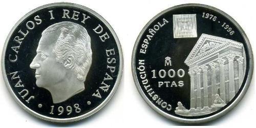 1000 Peseta Kingdom of Spain (1976 - ) Silver Juan Carlos I of Spain (1938 - )