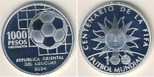 1000 Peso Uruguay Argento 