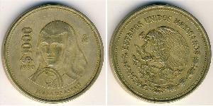 1000 Peso United Mexican States (1867 - ) Brass 