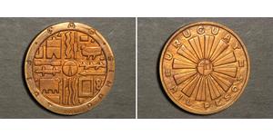 1000 Peso Uruguay (1825 - ) Bronze 