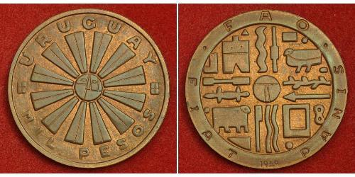 1000 Peso Uruguay (1825 - ) Bronze 