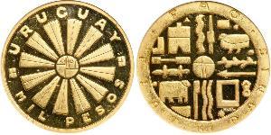 1000 Peso 乌拉圭 金 