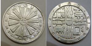 1000 Peso 乌拉圭 銀 