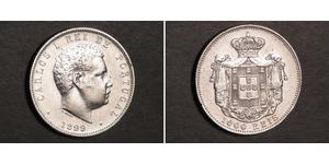 1000 Reis Royaume de Portugal (1139-1910) Argent Charles I de Portugal (1863-1908)