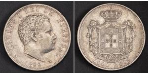 1000 Reis Royaume de Portugal (1139-1910) Argent Charles I de Portugal (1863-1908)