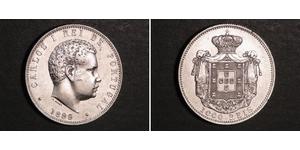 1000 Reis Regno del Portogallo (1139-1910) Argento Carlo I del Portogallo (1863-1908)