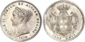 1000 Reis Regno del Portogallo (1139-1910) Argento 