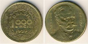 1000 Reis Brasilien Bronze/Aluminium 