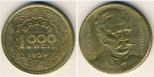 1000 Reis Brazil Bronze/Aluminium 