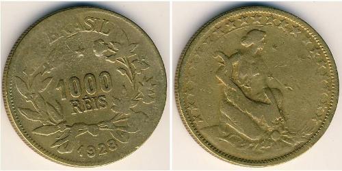 1000 Reis Brésil Bronze/Aluminium 