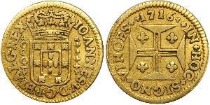 1000 Reis Kingdom of Portugal (1139-1910) Gold Johann V. von Portugal (1689-1750)