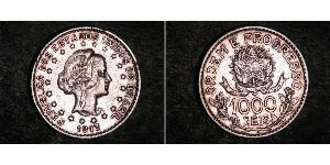 1000 Reis Brasil Plata 