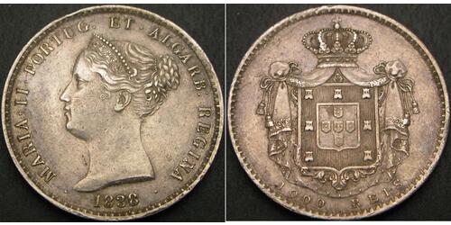 1000 Reis Reino de Portugal (1139-1910) Plata 