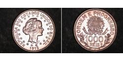 1000 Reis Brasilien Silber 