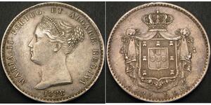1000 Reis Kingdom of Portugal (1139-1910) Silber 