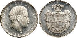 1000 Рейс Королевство Португалия (1139-1910) Серебро Карлуш I король Португалии(1863-1908)