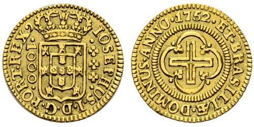 1000 Reis 葡萄牙王國 (1139 - 1910) 金 Joseph I of Portugal (1714-1777)