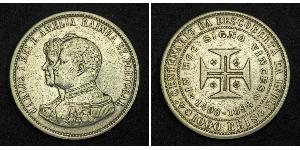 1000 Reis 葡萄牙王國 (1139 - 1910) 銀 卡洛斯一世 (葡萄牙)