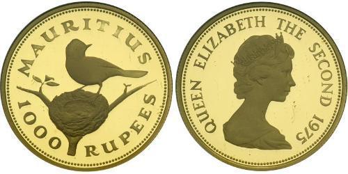 1000 Rupee Mauricio (1968 - ) Oro Isabel II (1926-2022)
