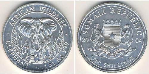 1000 Shilling Somalia Argento 