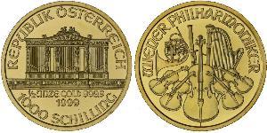 1000 Shilling Republic of Austria (1955 - ) Or 