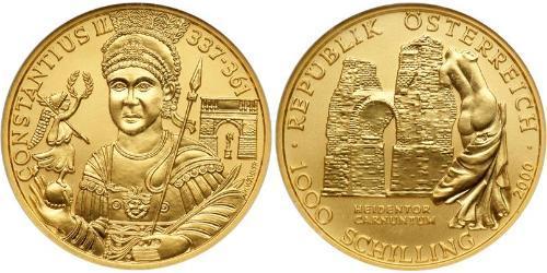 1000 Shilling Republic of Austria (1955 - ) Oro 