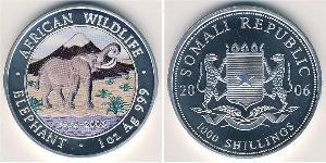 1000 Shilling Somalia (1960 - ) Silver 