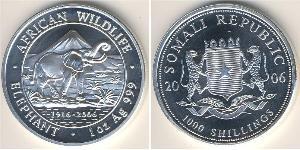 1000 Shilling 索马里 銀 