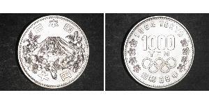 1000 Yen Giappone Argento 