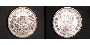 1000 Yen Giappone Argento 