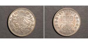 1000 Yen Japón Plata 
