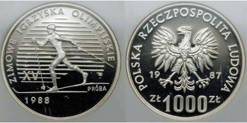 1000 Zloty Volksrepublik Polen (1952-1990)  