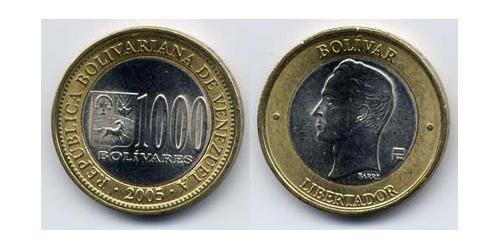 1000 Болівар Венесуела Біметал 