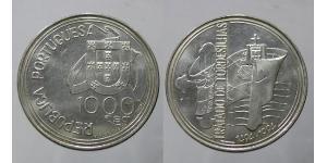 1000 Ескудо Португальська Республіка (1975 - ) Срібло 