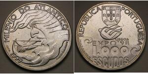 1000 Ескудо Португальська Республіка (1975 - ) Срібло 