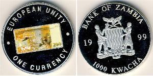 1000 Квача Замбія (1964 - )  