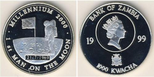 1000 Квача Замбія (1964 - ) Срібло 