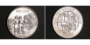 1000 Крона Исландия (1944 - ) Серебро 