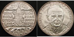 1000 Лира Ватикан Серебро 
