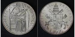 1000 Ліра Ватикан Срібло 