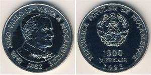 1000 Метикал Мозамбик,Республика (1975 - ) Никель/Медь 