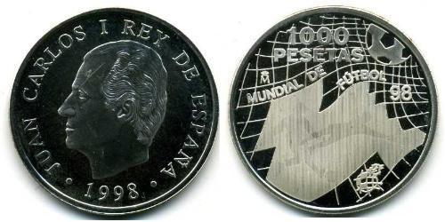 1000 Песета Королівство Іспанія (1976 - ) Срібло 