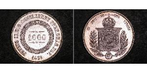 1000 Рейс Бразильская империя (1822-1889) Серебро Педру II (император Бразилии) (1825 - 1891)