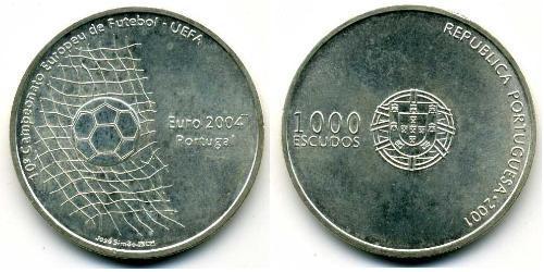 1000 Эскудо Португальская Республика (1975 - ) Серебро 