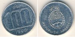 100 Austral Argentine Republic (1861 - ) Aluminium 